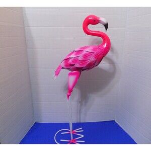 NEW Metal Flamingo Statue Figurine Home Decor Florida Souvenir